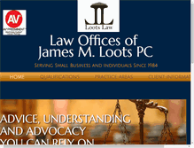 Tablet Screenshot of lootslaw.com